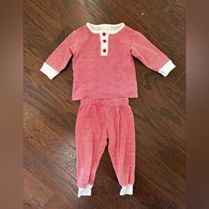 Little English Red Gingham Pajamas Size 24M